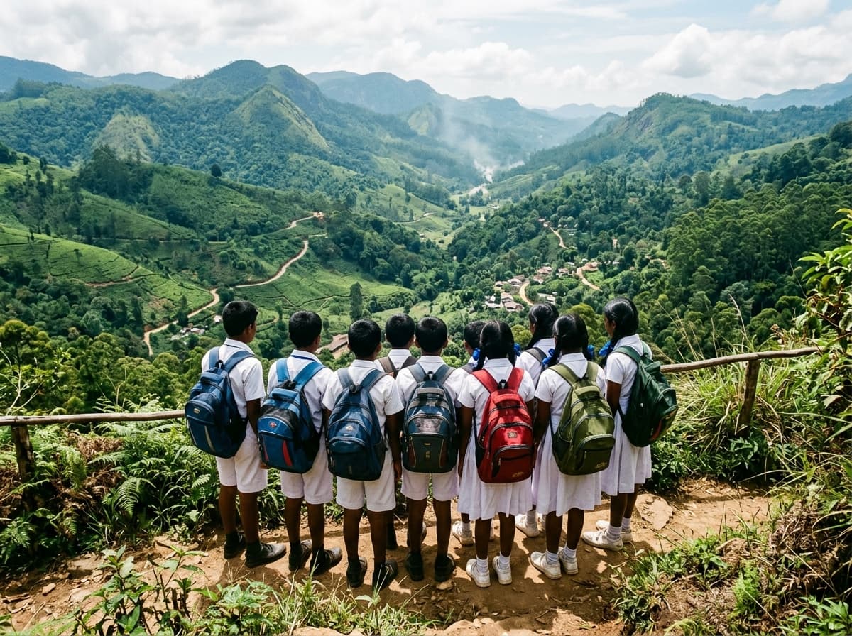 Students in Sri Lanka